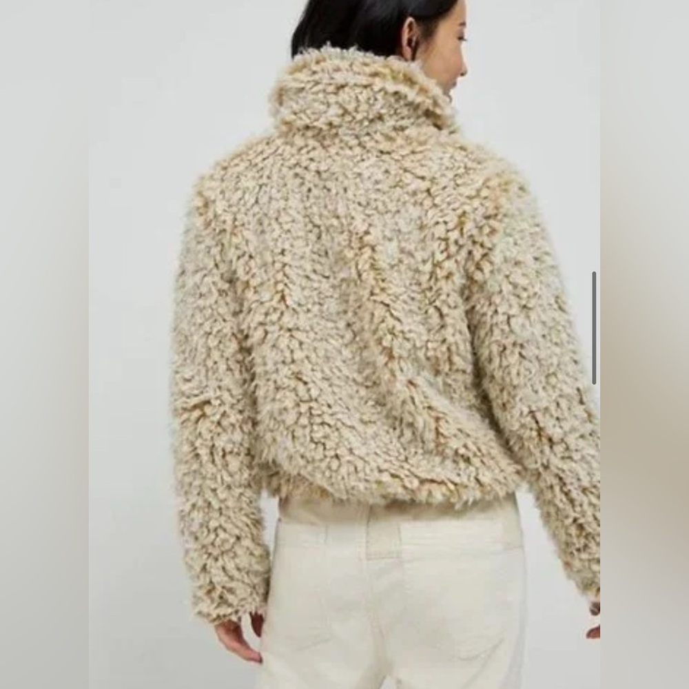 Anthropologie Brenna Faux Fur Sherpa Teddy Coat NWT XL - Picture 7 of 15